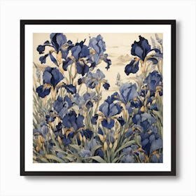 Iris Garden Art Print