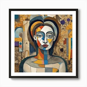 Abstract Of A Woman 8 Art Print