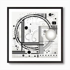 Abstract Circle Art Print