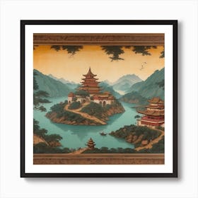 Chinese Landscape Painting Art Print