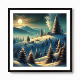 Winter Landscape Art Print