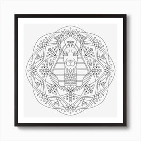 Egyptian Mandala 07 Art Print