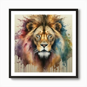 Lion Canvas Art 1 Art Print