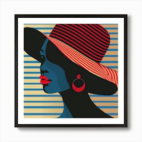 Woman In A Hat 64 Art Print