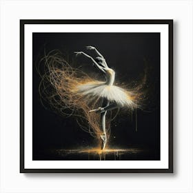 Ballerina Canvas Print 1 Art Print