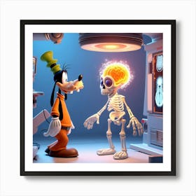 Disney'S Skeleton Art Print