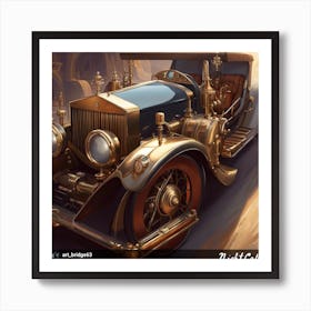 Steampunk Car 2 Art Print
