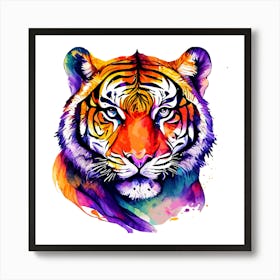 Colorful Tiger Art Print