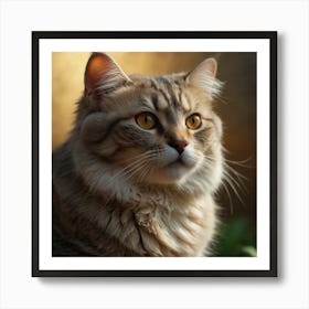 Portrait Cat Look Art Print