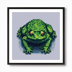 Pixel Frog Art Print