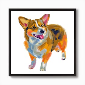 Pembroke Welsh Corgi 01 Art Print