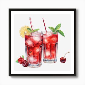 Cherry Lemonade 12 Art Print