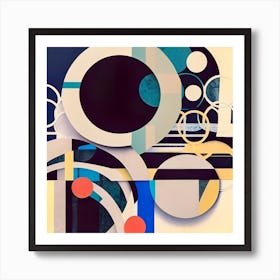 Abstract Circles Art Print