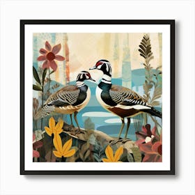 Bird In Nature Wood Duck 3 Art Print