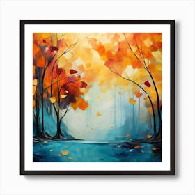 Autumn Trees Art Print