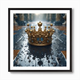 Crown In The Rain Art Print