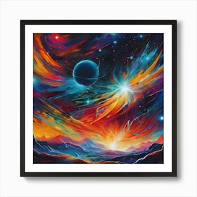 Galaxy In The Sky Art Print