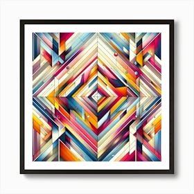 Abstract Geometric Pattern 2 Art Print