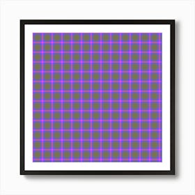 Purple Checkerboard Art Print