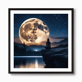 Full Moon Art Print