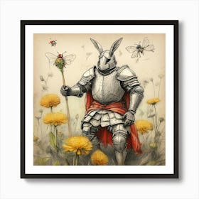 Bunny Knight Art Print