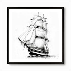 Sailing Ship 1 Art Print