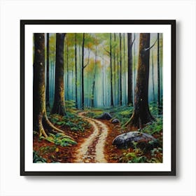 Path In The Woods Art Print