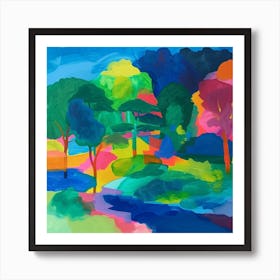 Abstract Park Collection Ibirapuera Park Bogota Colombia 2 Art Print