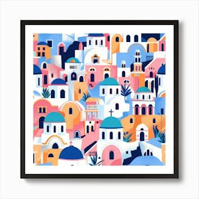 Greece Pattern Art Print