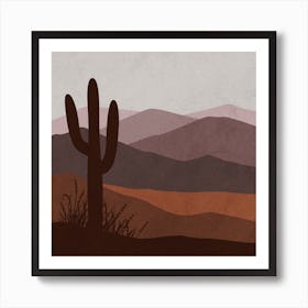 Desert Landscape Art Print