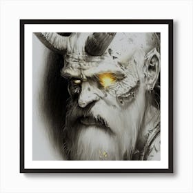 Demon Head Art Print