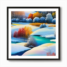 Winter Landscape 2 Art Print