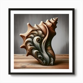 Exquisite Sea Shell Sculpture Art Print