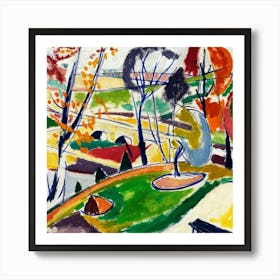 Autumn In The Park Art Print