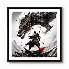 Shadow Of The Dragon 1 Art Print