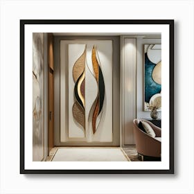 Modern Living Room Wall Art Art Print