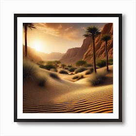 Desert Landscape 10 Art Print