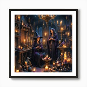 Two Witches Art Print