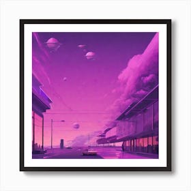 The Air Is Clean, But The Sky Is Purple Art Print