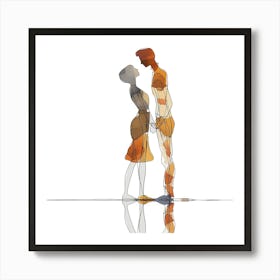 Silhouette Of A Man And Woman - Minimal Line art, reflection art, city wall art, colorful wall art, home decor, minimal art, modern wall art, wall art, wall decoration, wall print colourful wall art, decor wall art, digital art, digital art download, interior wall art, downloadable art, eclectic wall, fantasy wall art, home decoration, home decor wall, printable art, printable wall art, wall art prints, artistic expression, contemporary, modern art print city wall art, colorful wall art, home decor, minimal art, modern wall art, wall art, wall decoration, wall print colourful wall art, decor wall art, digital art, digital art download, interior wall art, downloadable art, eclectic wall, fantasy wall art, home decoration, home decor wall, printable art, printable wall art, wall art prints, artistic expression, contemporary, modern art print Art Print