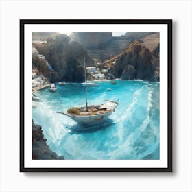 Santorini Art Print