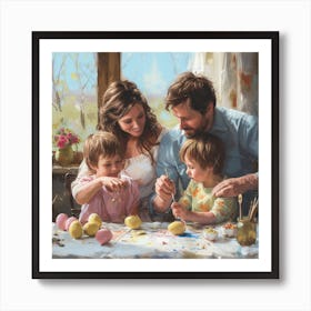 Easter Family 1 Art Print