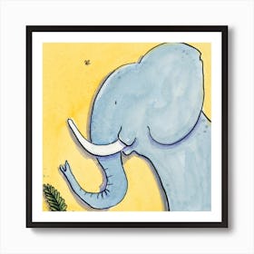 Marjory Elephant Square Art Print