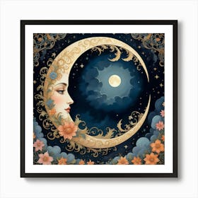 Moon 2 Art Print