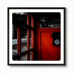 Red Telephone Booth Art Print