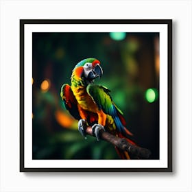 Colorful parrot  Art Print