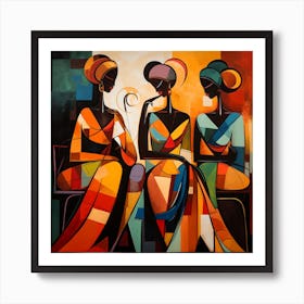 Three African Women Art Print