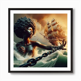 Afro-American Woman 2 Art Print