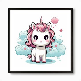 Cute Unicorn 150 Art Print