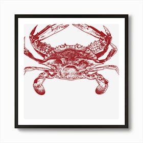 Red Crab Art Print